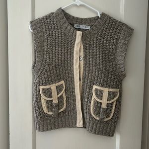 Zara button vest